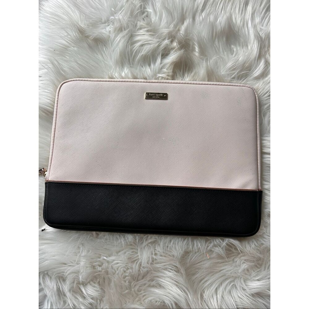 Kate Spade laptop case protector for 13 inch laptop pink and black - Picture 1 of 11